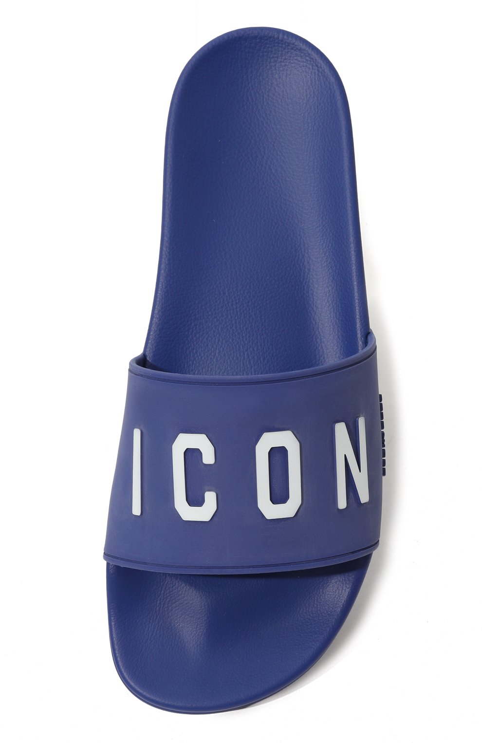 Шлепанцы be icon DSQUARED2 синего цвета по цене 27100 руб., арт. FFM0023 17203516, фото 6 Шлепанцы be icon DSQUARED2, арт. FFM0023 17203516, фото 6