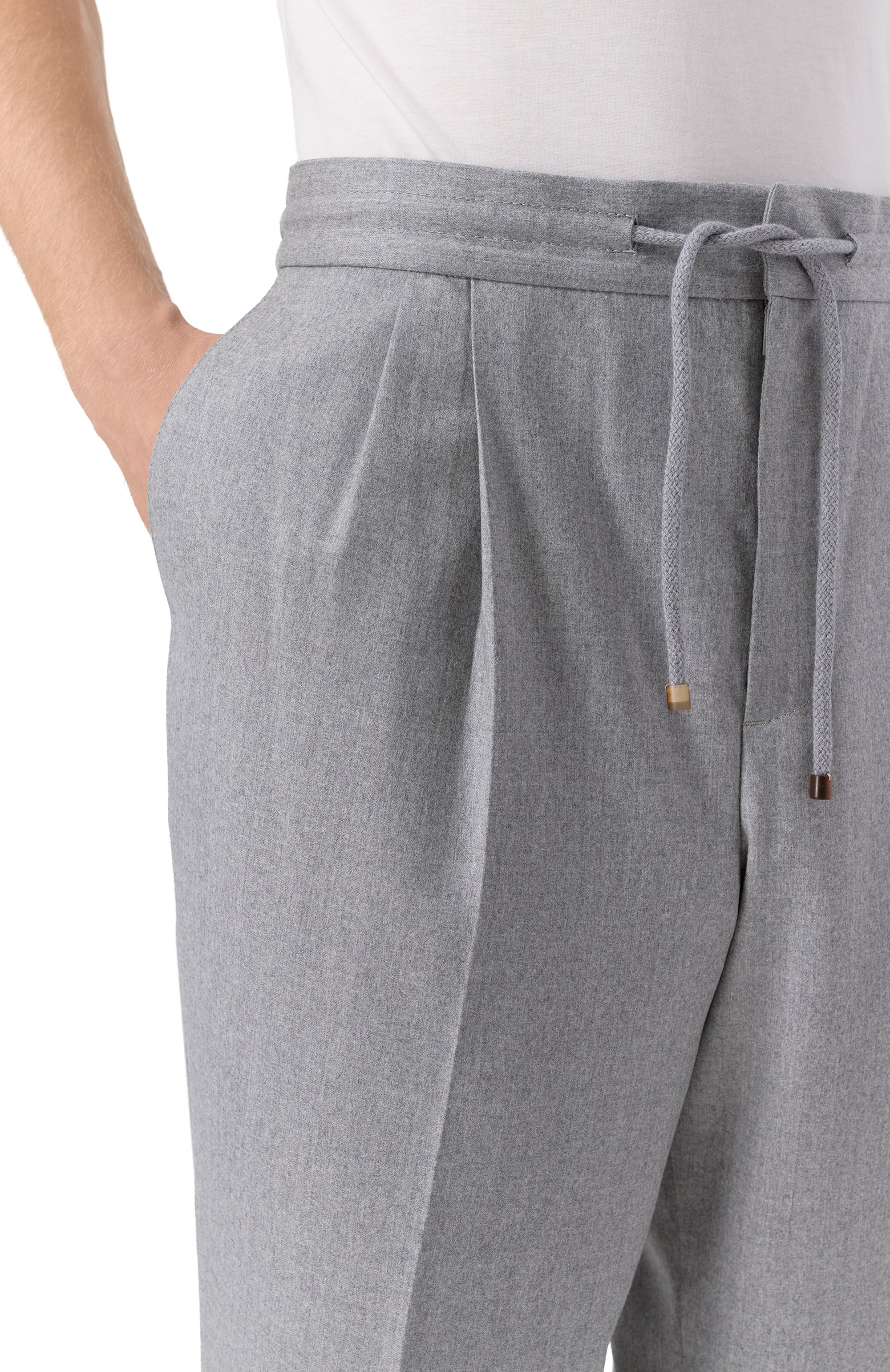 Шерстяные брюки BRUNELLO CUCINELLI, арт. ME226E1710, фото 5