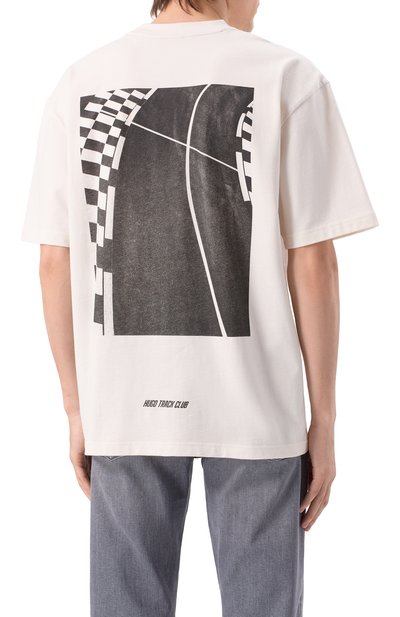 Хлопковая футболка HUGO, арт. 50531758, фото 4