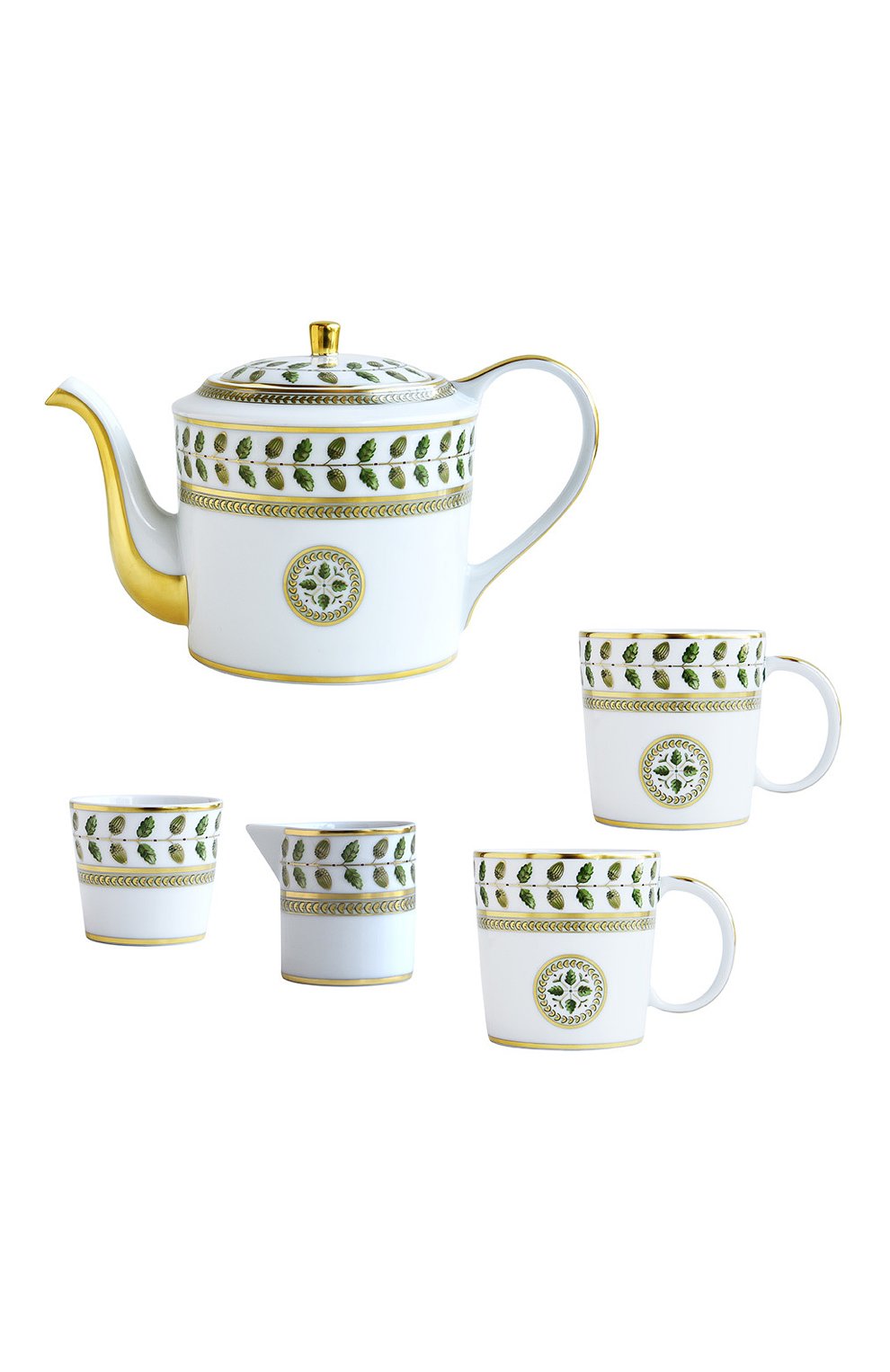 Чайный сервиз на 2 персоны constance BERNARDAUD зеленого цвета по цене 149000 руб., арт. 0657/22987, фото 1 Чайный сервиз на 2 персоны constance BERNARDAUD, арт. 0657/22987, фото 1