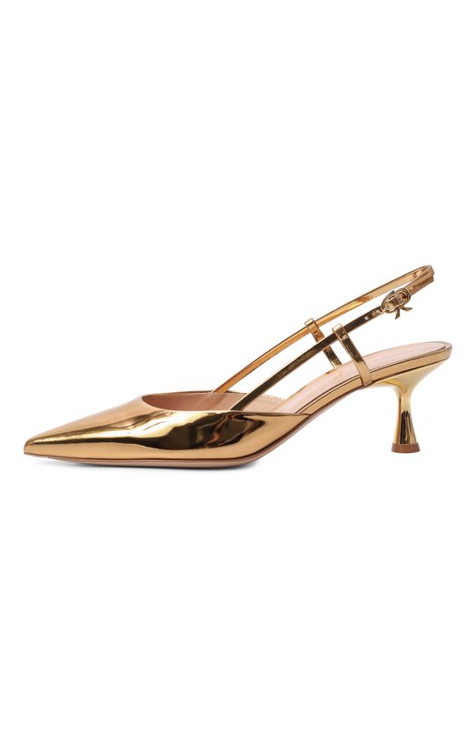 Кожаные туфли Ascent 55 Gianvito Rossi G95332.55LAC.METMEK0 Золотой  G95332.55LAC.METMEK0 Фото 4