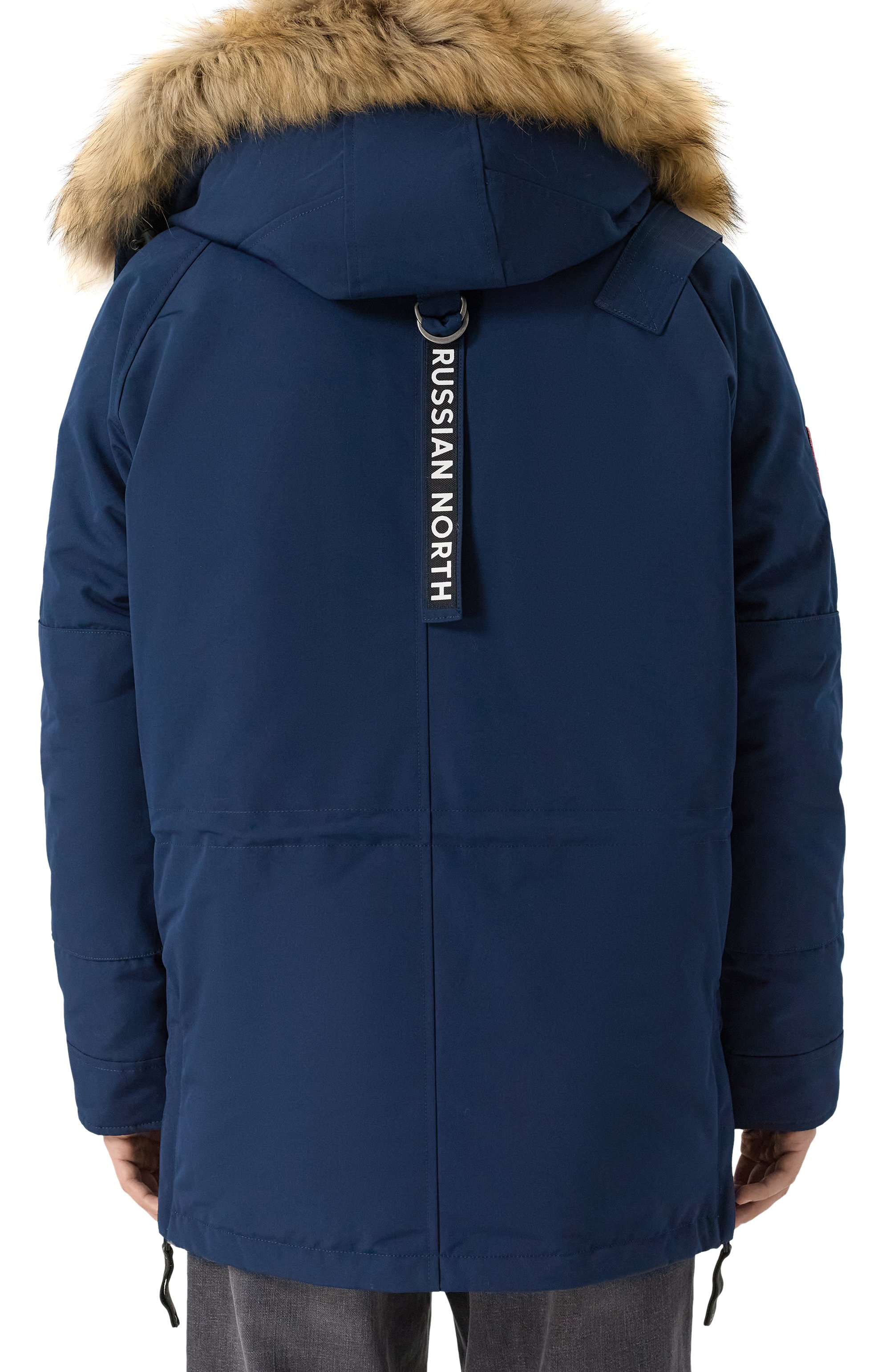 Пуховик с отделкой из енота ARCTIC EXPLORER, арт. CHILL_NAVY, фото 4