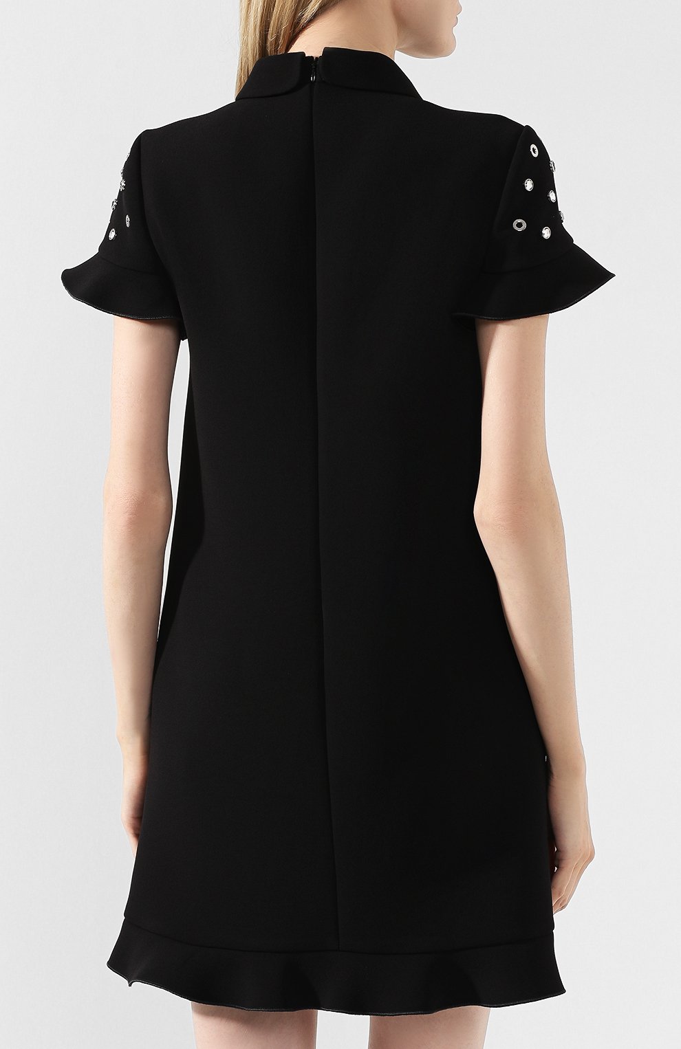 Мини-платье REDVALENTINO черного цвета по цене 89700 руб., арт. RR3VAA00/LCC, фото 4 Мини-платье REDVALENTINO, арт. RR3VAA00/LCC, фото 4