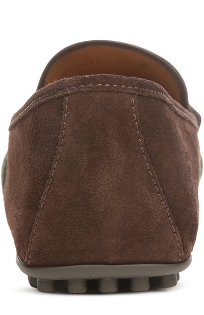 Мокасины GUCCI темно-коричневого цвета по цене 28900 руб., арт. 407411/CMAK0, фото 3 Мокасины GUCCI, арт. 407411/CMAK0, фото 3