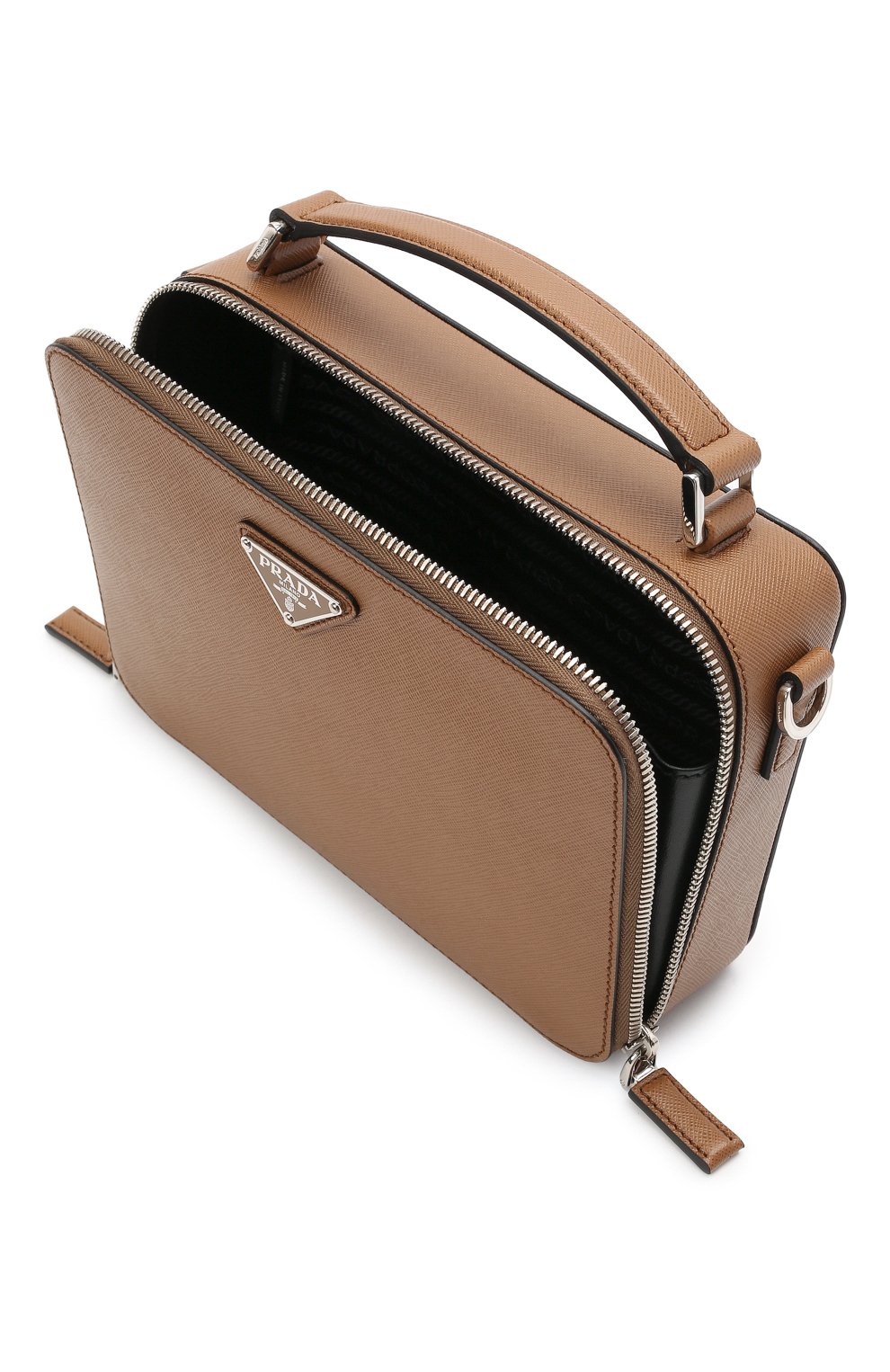 Кожаная сумка brique PRADA, арт. 2VH069-9Z2-F0401-YMI, фото 4