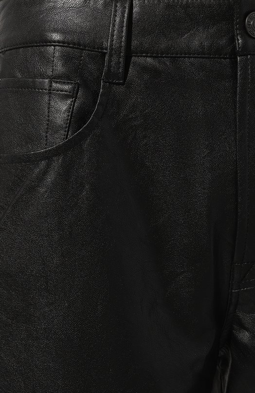 Брюки из экокожи 7 For All Mankind JSSTE130BL Чёрный  JSSTE130BL Фото 5