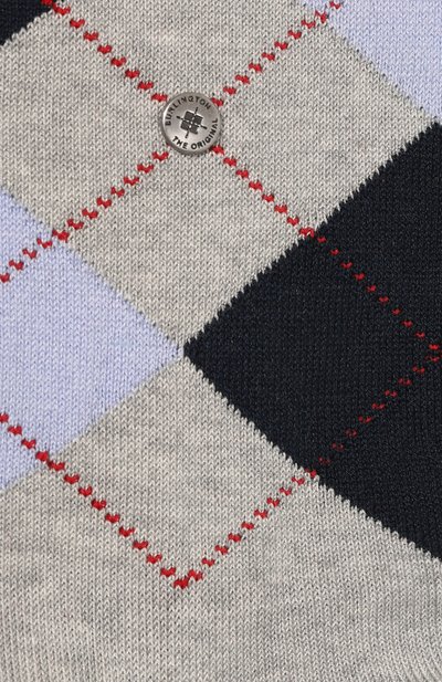 Хлопковые носки BURLINGTON серого цвета по цене 2610 руб., арт. 21088, фото 2 Хлопковые носки BURLINGTON, арт. 21088, фото 2