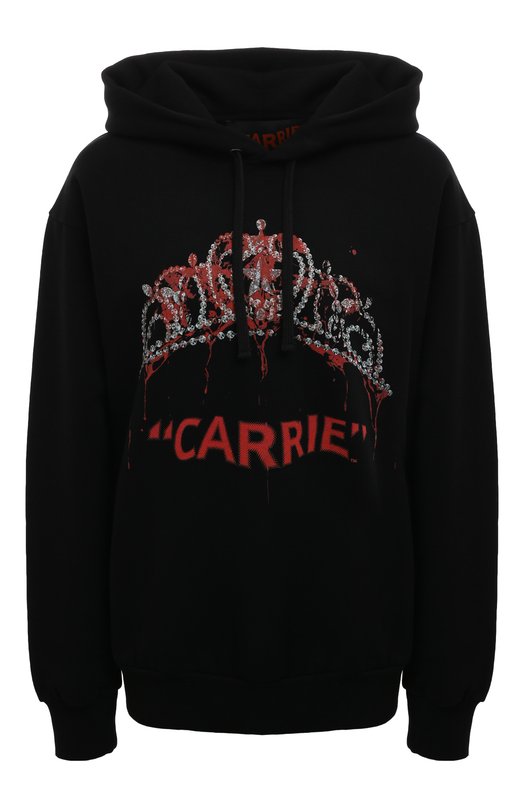 

Хлопковое худи JW Anderson x Carrie JW Anderson, Чёрный