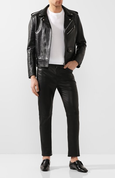 Кожаные дерби SAINT LAURENT, арт. 581737/0ZZ00, фото 2