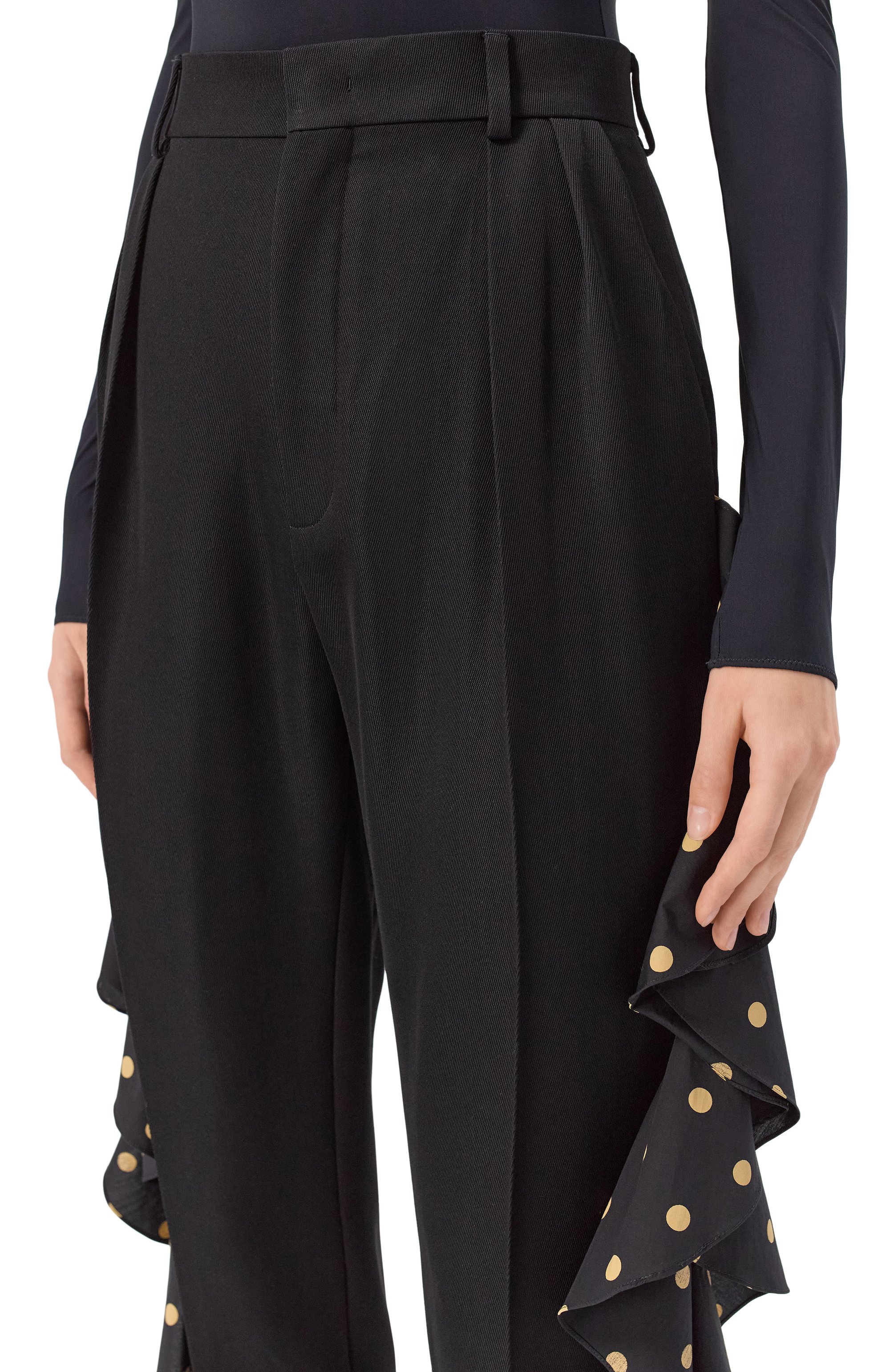 Брюки из шерсти и вискозы MOSCHINO, арт. A0302/5437, фото 5