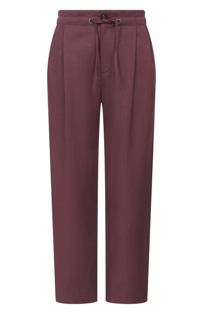 Женские брюки из хлопка и льна BRUNELLO CUCINELLI, арт. ML118P9217