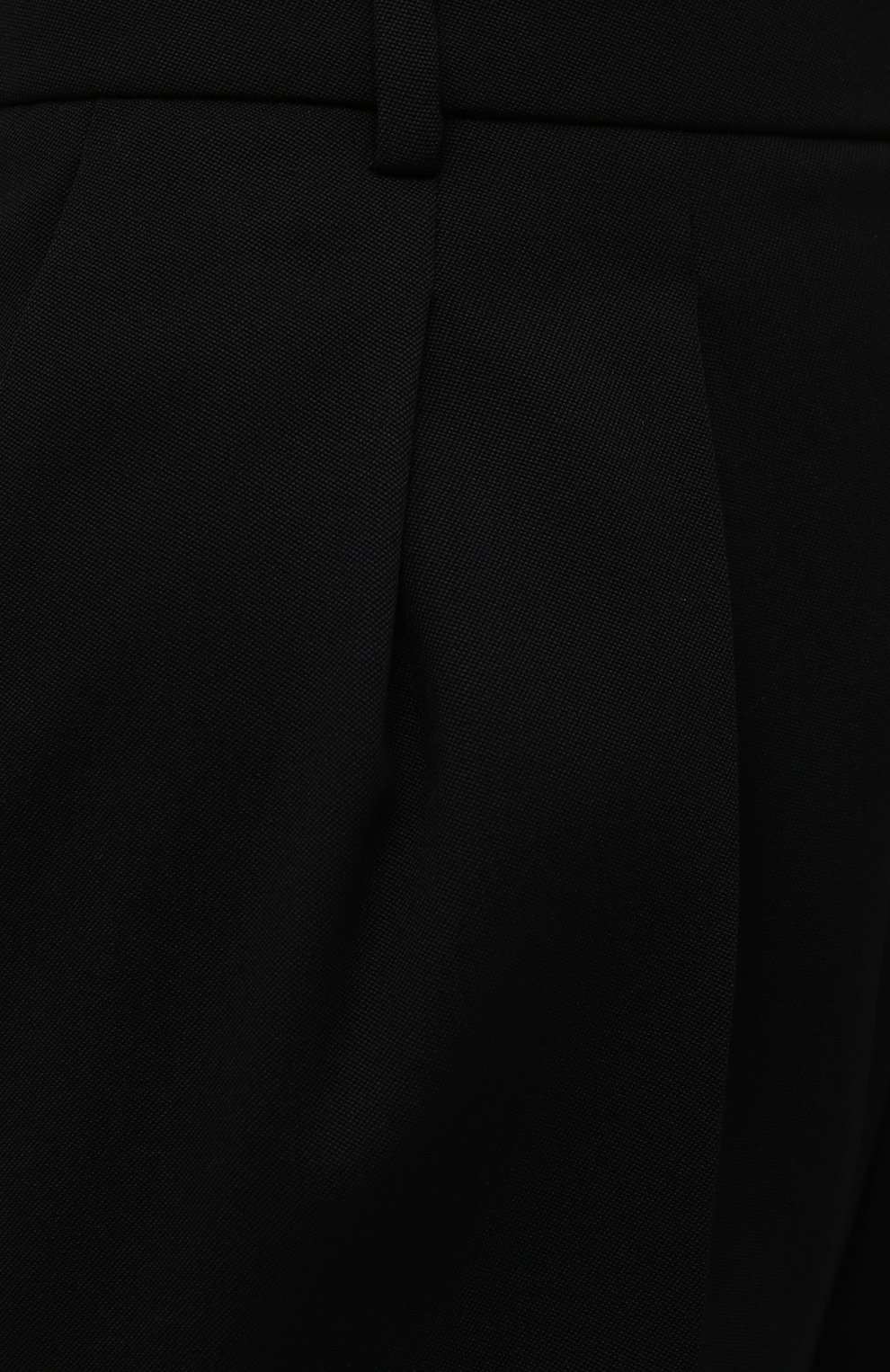 Шерстяные брюки SAINT LAURENT черного цвета по цене 96050 руб., арт. 664335/Y512W, фото 5 Шерстяные брюки SAINT LAURENT, арт. 664335/Y512W, фото 5