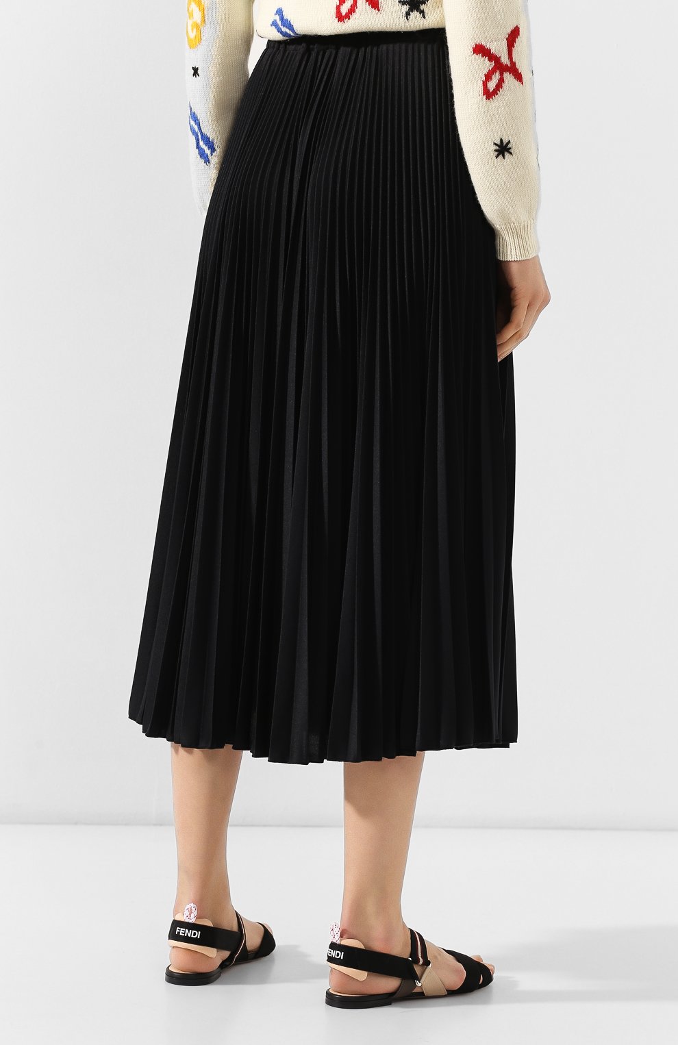 Плиссированная юбка VALENTINO, арт. RB0MD00P4M4, фото 4