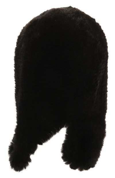 Меховой капюшон из норки VICTORIA KUSENKOVA черного цвета по цене 75900 руб., арт. 192850002060, фото 3 Меховой капюшон из норки VICTORIA KUSENKOVA, арт. 192850002060, фото 3