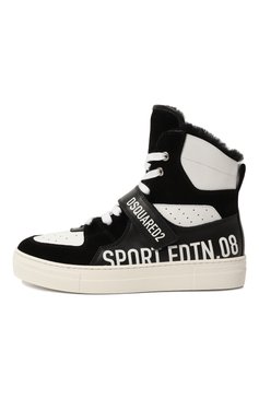 Высокие кеды из кожи DSQUARED2, арт. 75524/36-40, фото 1