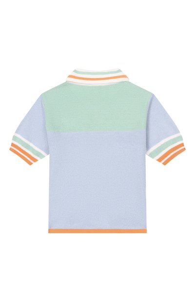 Хлопковое поло FENDI голубого цвета по цене 49950 руб., арт. JMG153/AVWY, фото 2 Хлопковое поло FENDI, арт. JMG153/AVWY, фото 2