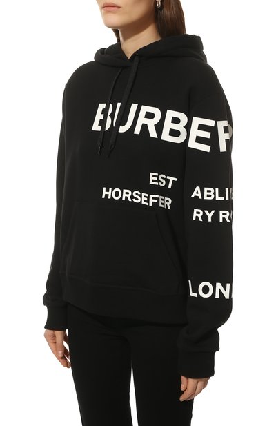 Хлопковое худи BURBERRY, арт. 8040767, фото 3