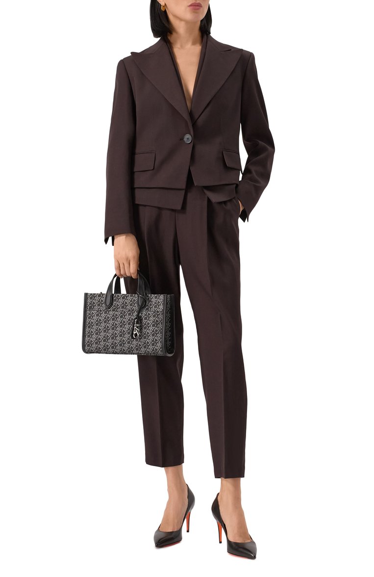 Женская сумка gigi MICHAEL MICHAEL KORS черного цвета, арт. 30F4S3GM5B | Фото 7 (Размер: small; Ремень/цепочка: На ремешке; Материал: Экокожа; Драгоценные камни: Проставлено; Материал сплава: Проставлено)