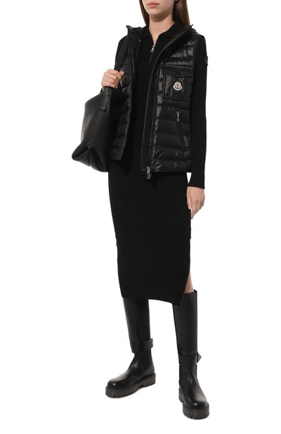 Пуховый жилет glygos MONCLER черного цвета по цене 129000 руб., арт. I10931A00028/595ZZ, фото 2 Пуховый жилет glygos MONCLER, арт. I10931A00028/595ZZ, фото 2