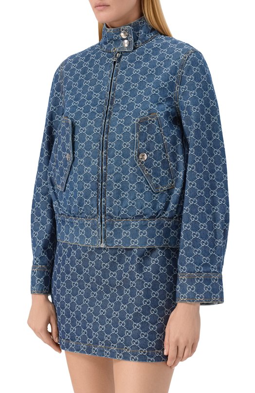 Джинсовая куртка Gucci 815185/XDC9I Синий  815185/XDC9I Фото 3