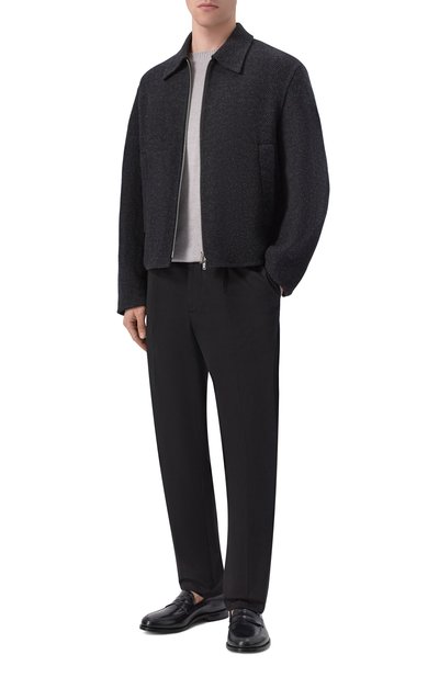 Кожаные пенни-лоферы MILLE 885 черного цвета по цене 41400 руб., арт. VITT0RI0/REAL 1/2, фото 2 Кожаные пенни-лоферы MILLE 885, арт. VITT0RI0/REAL 1/2, фото 2