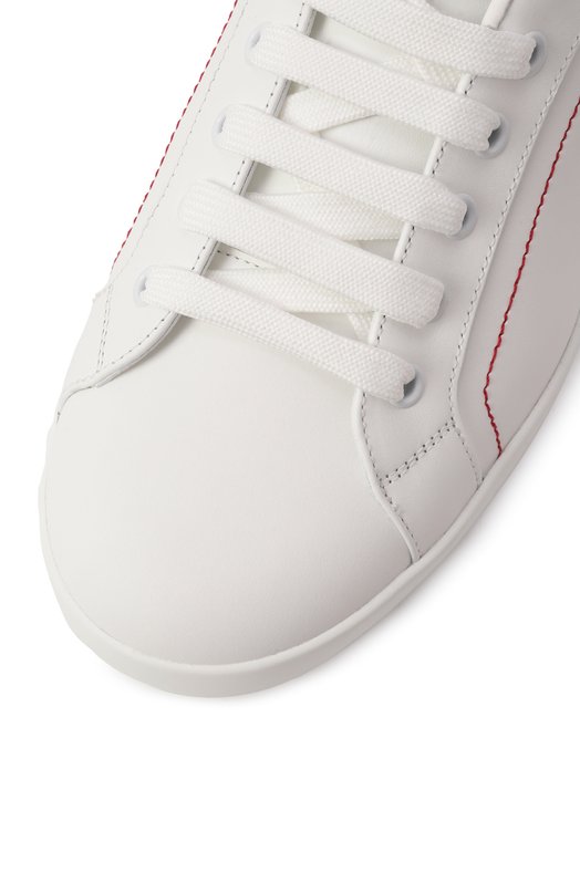 Кожаные кеды Portofino Dolce & Gabbana CS2216/AH526 Белый  CS2216/AH526 Фото 7