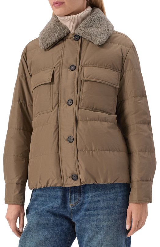 Утепленная куртка Brunello Cucinelli MG5017688 Бежевый  MG5017688 Фото 3