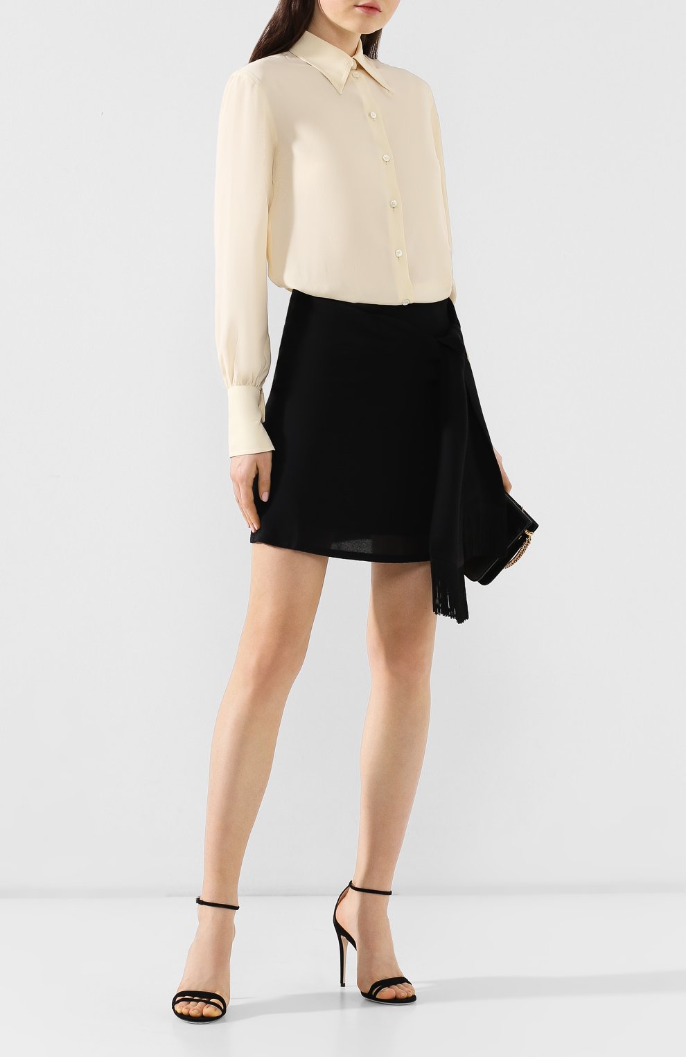 Блузка PHILOSOPHY DI LORENZO SERAFINI кремового цвета по цене 39250 руб., арт. A0201/2116, фото 2 Блузка PHILOSOPHY DI LORENZO SERAFINI, арт. A0201/2116, фото 2