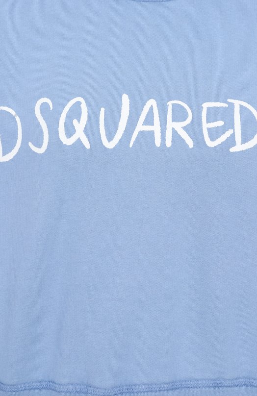 Хлопковый свитшот Dsquared2 S72GU0495/S25539 Голубой  S72GU0495/S25539 Фото 6