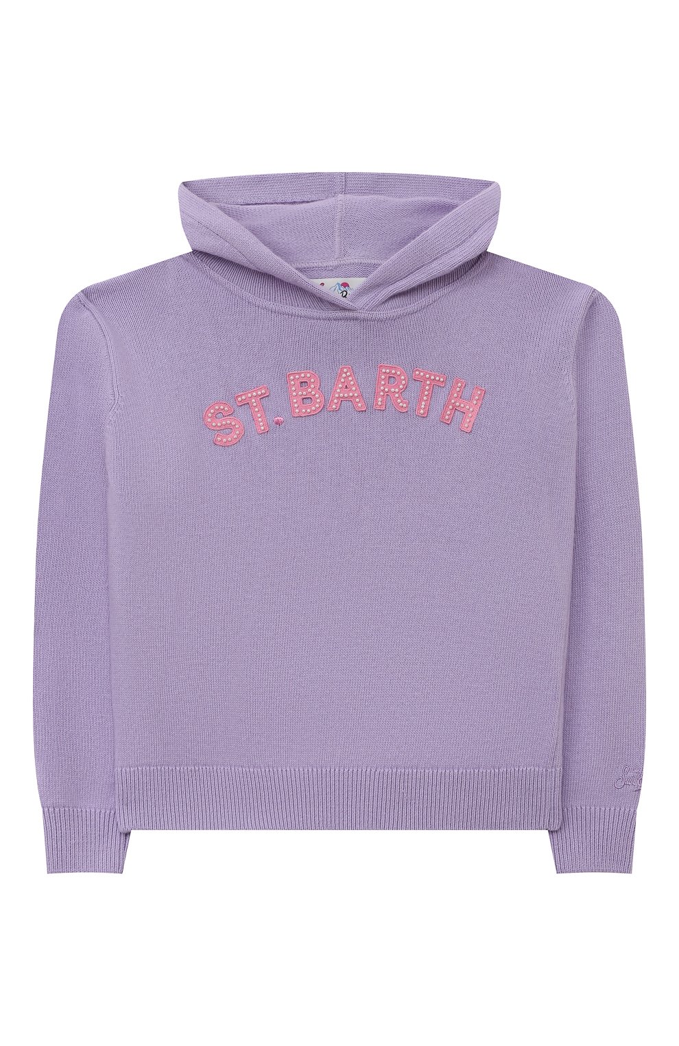Худи из шерсти и вискозы MC2 SAINT BARTH сиреневого цвета по цене 22050 руб., арт. STBK MEG CR0P JR/MEG0004/00361C/10-16, фото 1 Худи из шерсти и вискозы MC2 SAINT BARTH, арт. STBK MEG CR0P JR/MEG0004/00361C/10-16, фото 1