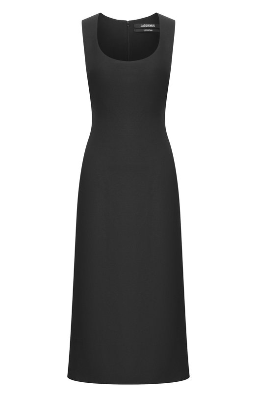 Платье изо льна и вискозы Jacquemus 26EDRW00736/AW00746 Чёрный 26EDRW00736/AW00746