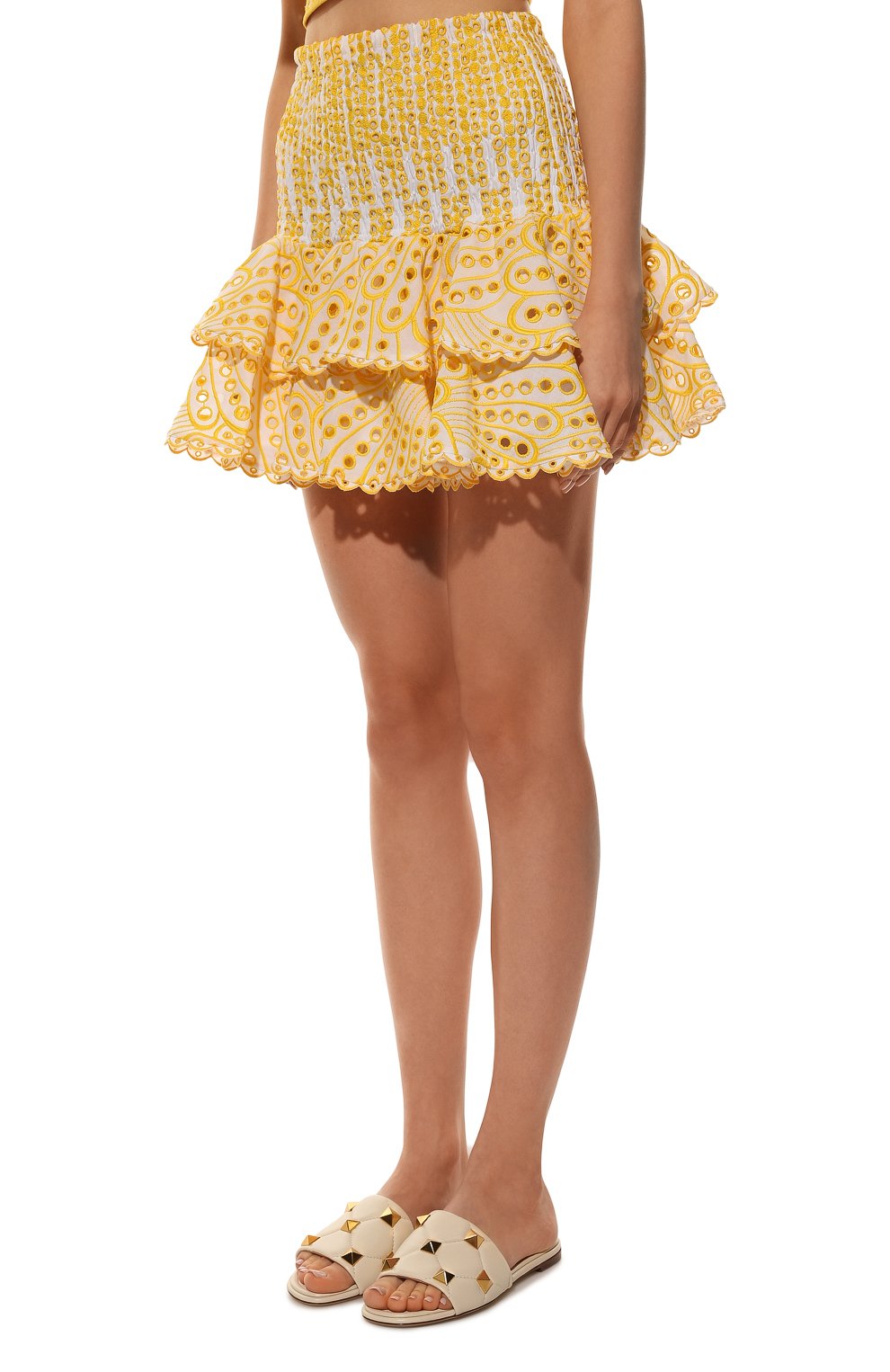 Хлопковая юбка CHARO RUIZ IBIZA, арт. 223400, фото 3