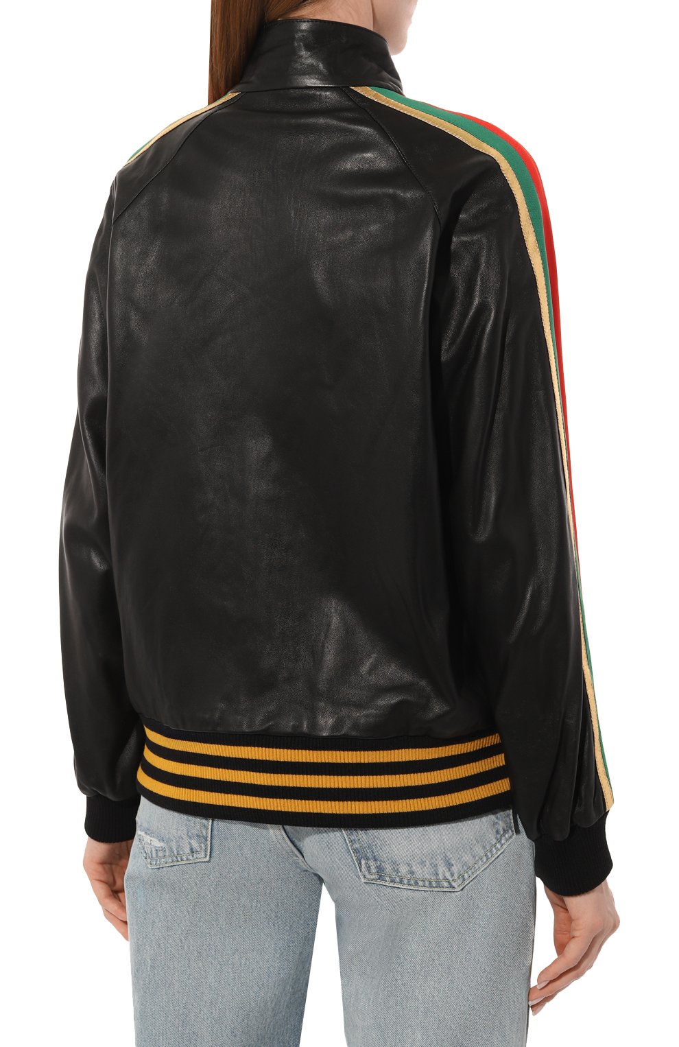 Кожаный бомбер GUCCI, арт. 573073 XNABO, фото 4