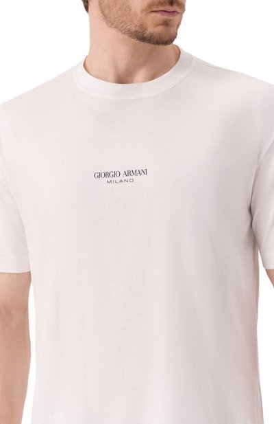 Хлопковая футболка GIORGIO ARMANI, арт. GM001085/TE10629, фото 5