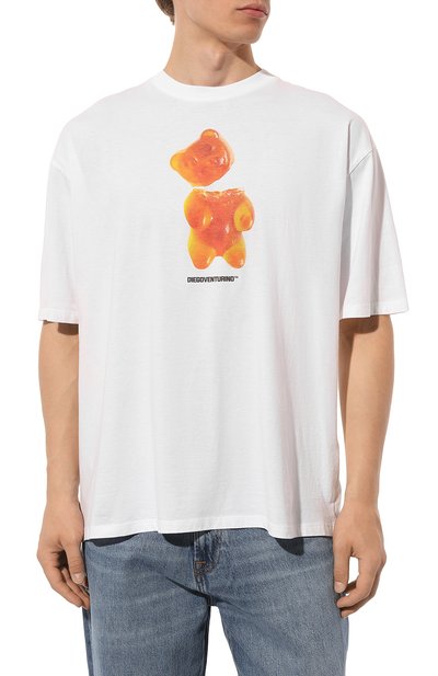 Хлопковая футболка DIEGO VENTURINO, арт. D3W4DVTS00G0, фото 3