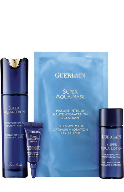 Мужского набор superaqua: сыворотка + лосьон + крем для глаз + маска GUERLAIN, арт. G061386