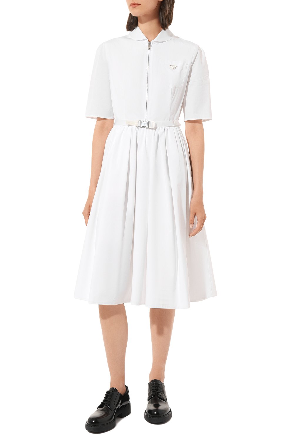 Хлопковое платье PRADA, арт. P3F13H-1UCX-F0009-211, фото 3