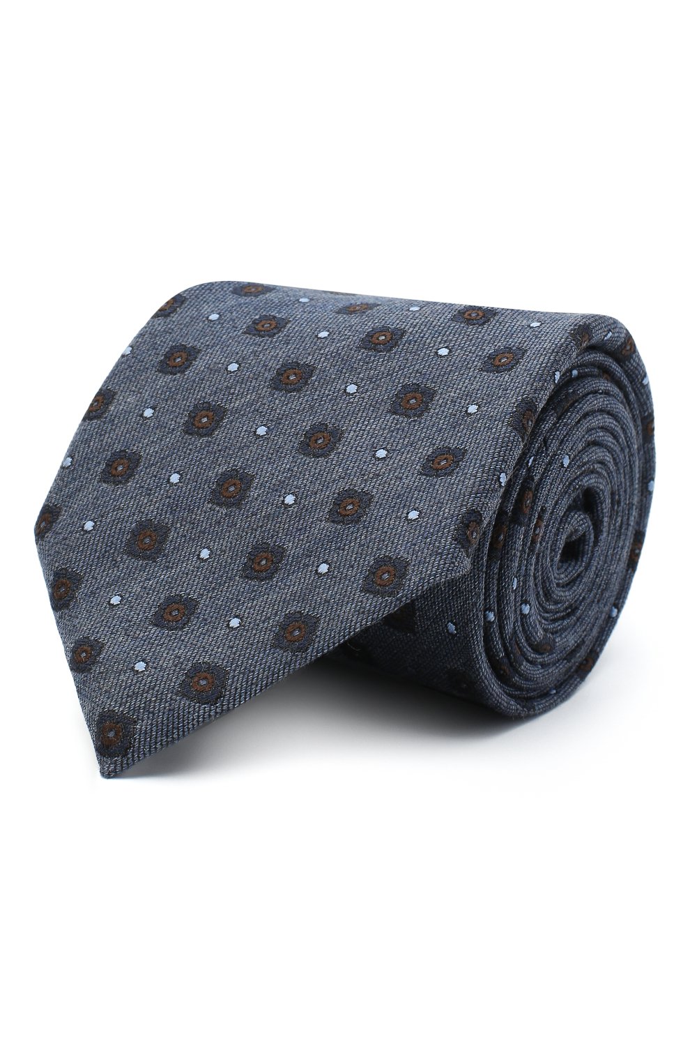 Галстук из шелка и шерсти ZEGNA синего цвета по цене 18950 руб., арт. Z8E30/18H, фото 1 Галстук из шелка и шерсти ZEGNA, арт. Z8E30/18H, фото 1