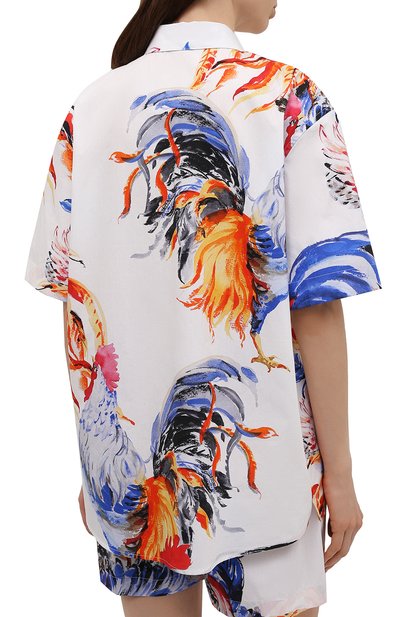 Хлопковая рубашка MSGM разноцветного цвета по цене 27300 руб., арт. 3042MDE115X 217350, фото 4 Хлопковая рубашка MSGM, арт. 3042MDE115X 217350, фото 4