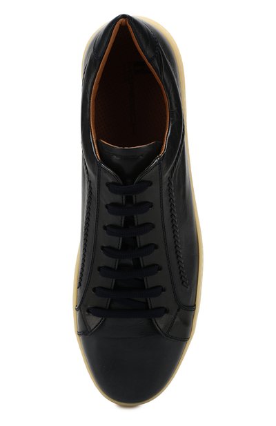 Кожаные кеды MORESCHI темно-синего цвета по цене 48300 руб., арт. 43348/CQ, фото 5 Кожаные кеды MORESCHI, арт. 43348/CQ, фото 5