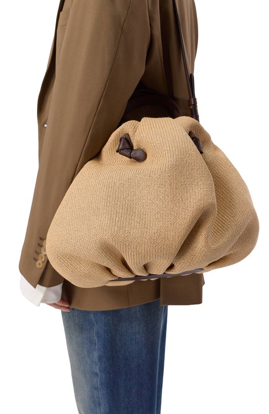 Сумка Taurus Neous 00060/RAFFIA/LEATHER Бежевый  00060/RAFFIA/LEATHER Фото 2