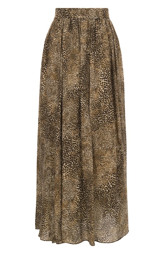 Юбка из вискозы и шелка Elie Saab SK157PS25 Леопардовый SK157PS25