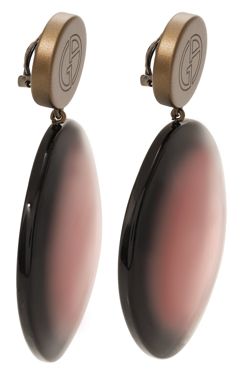 Клипсы GIORGIO ARMANI розового цвета по цене 42350 руб., арт. 61S632 4R769, фото 3 Клипсы GIORGIO ARMANI, арт. 61S632 4R769, фото 3