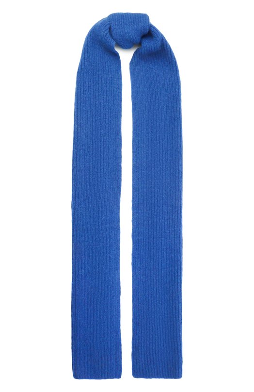 Шерстяной шарф Dries Van Noten 021232-2709-504 Синий 021232-2709-504