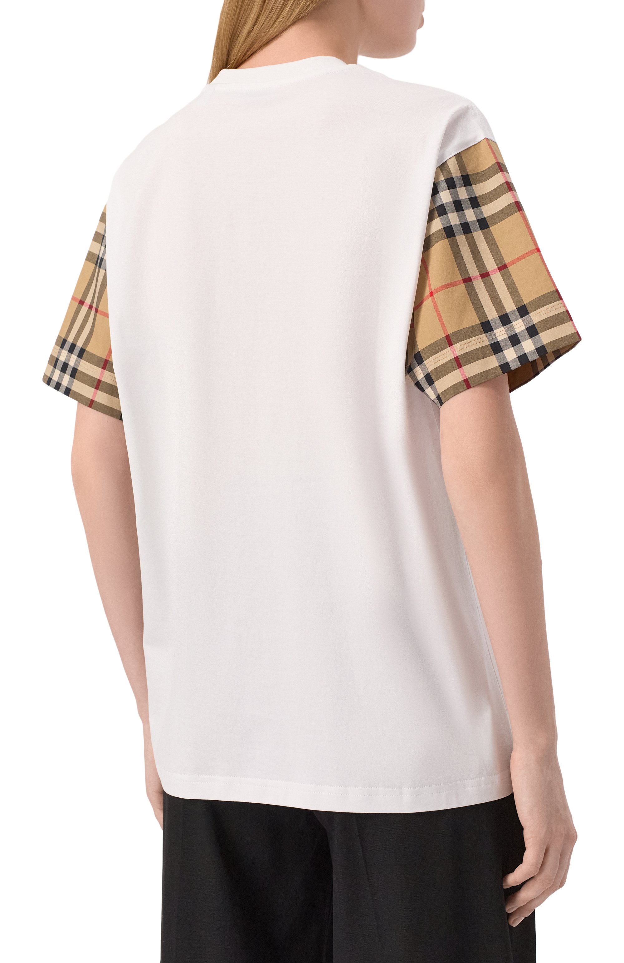 Хлопковая футболка BURBERRY, арт. 8073029, фото 4