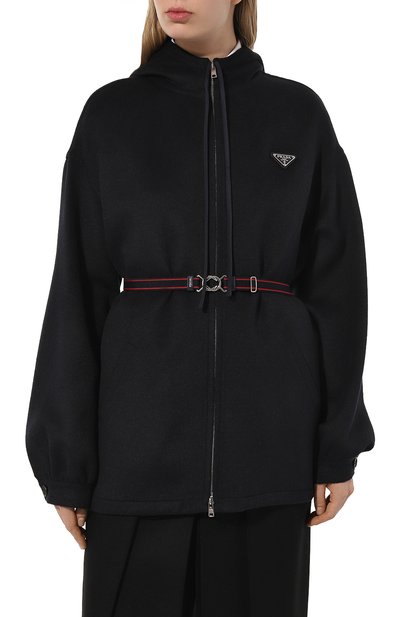 Шерстяная куртка PRADA черного цвета по цене 415000 руб., арт. P656MH-1CRU-F0G4F-201, фото 3 Шерстяная куртка PRADA, арт. P656MH-1CRU-F0G4F-201, фото 3