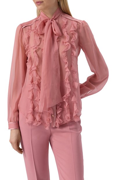 Шелковая блузка DOLCE & GABBANA, арт. F5T18T/FU1AT, фото 3