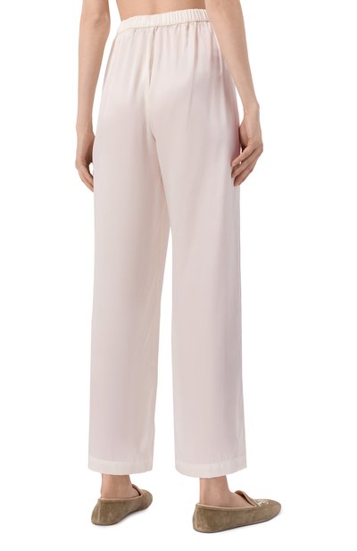 Шелковые брюки SIMONE PERELE белого цвета по цене 27770 руб., арт. 1F8660, фото 4 Шелковые брюки SIMONE PERELE, арт. 1F8660, фото 4