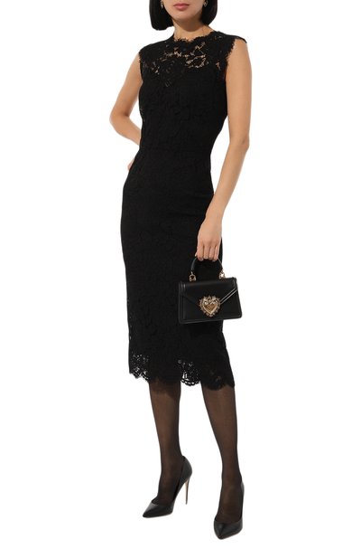 Платье из вискозы и хлопка DOLCE & GABBANA, арт. F6H0ZT/GDCLZ, фото 2