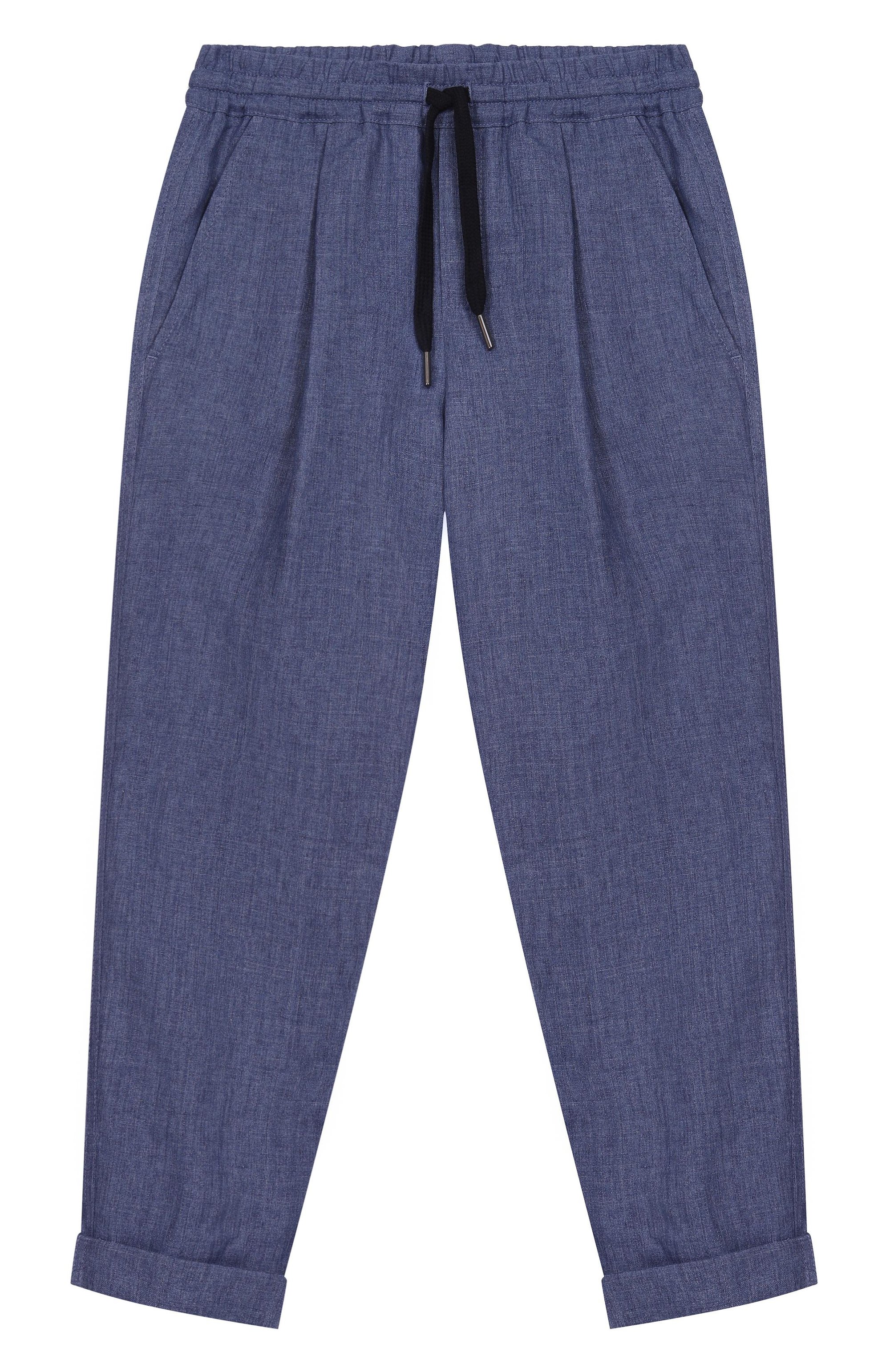 Льняные брюки BRUNELLO CUCINELLI, арт. BB430P503A, фото 1